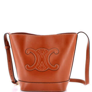Celine Cuir Triomphe Bucket Bag Leather #224352C20B